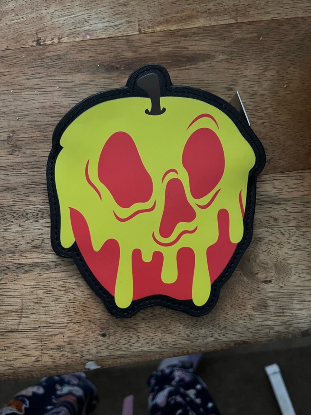 Poison Apple Graphic Patch - Red and Neon Yellow